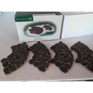 Department 56 Village Accessory 4 PC Slate Stone Path Curved 56.52767 Christmas